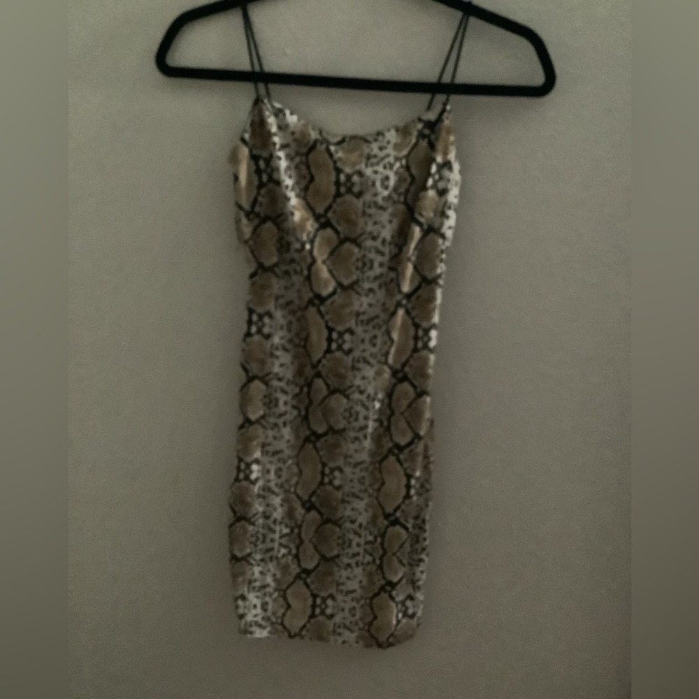 Snake print dress